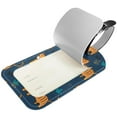 thumbnail image 2 of Square 2Pack PU Leather Tiger Cruise Luggage Tag with Privacy Cover and Name ID Tag for Travel Handbags Backpacks Luggage Tags, 2 of 6