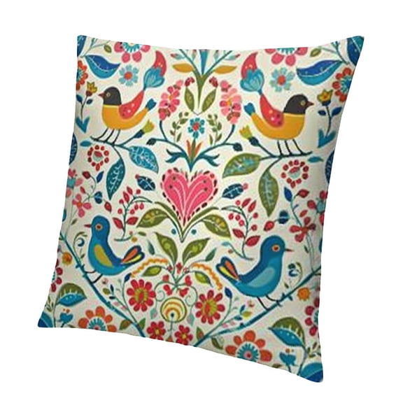 BANET Waterproof Throw Pillow Covers, Pink Flower and Monkey Pattern Decorative Cushion Covers, Perfect to Outdoor Patio Garden Living Room Sofa Farmhouse Decor 12x12in