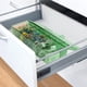 thumbnail image 3 of Caja de plástico para gestión de cables con tapa y 10 bridas, organizador portátil transparente para guardar cables con 8 compartimentos, 3 of 6
