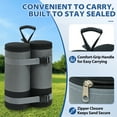 thumbnail image 4 of EAGLE PEAK Extra Large Sandbags for Canopy Tent 270 lbs Leg Weights Heavy Duty Weight Bags Set of 6, Gray, 4 of 9