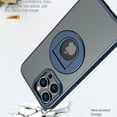 thumbnail image 3 of ELEHOLD for iPhone 14 Pro Max Case Matte Magnetic Clear Back Slim Thin Lightweight with Folding Ring Kickstand Shockproof Protective Case Compatible with Mag Safe for iPhone 14 Pro Max,blue, 3 of 6