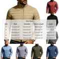 thumbnail image 3 of Atkumj Down Jacket Men Fashion Casual Stand Collar Full Zip Winter Coats Comfortable Warm Solid Color Long Sleeve Puffer Jacket S, 3 of 8