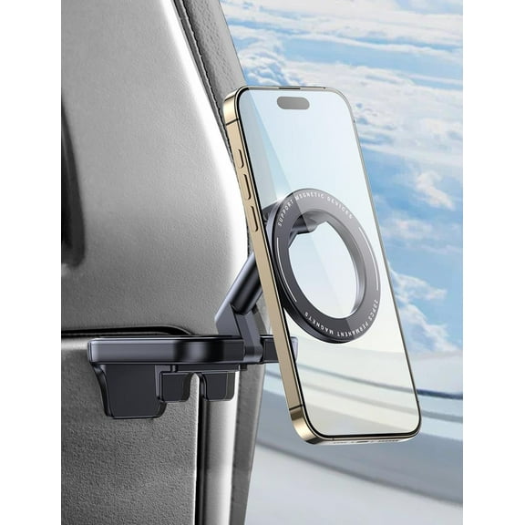 Travel Depot Travel Essentials Airplane Phone Holder for MagSafe Accessories, Handsfree Airport Essentials Plane Phone Holder Travel Gadgets Long Flight Must Haves for MagSafe Mount fits iPhone 16/15
