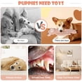 thumbnail image 3 of 3pack No Stuffing Dog Toys for Large Dogs, Plush Teething Toys to Keep Them Busy, Squeaky Crinkle Interactive Toys, Cute Funny Dogs Animals Gifts for Small Medium Large Breed (Rabbit Koala Shuse), 3 of 7