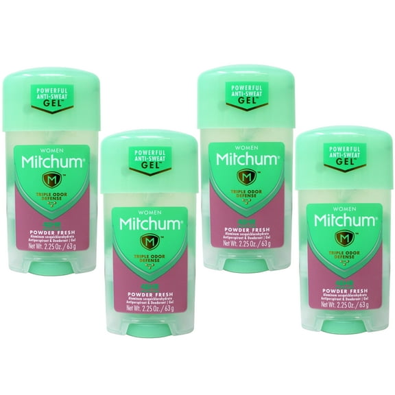 Mitchum For Women Power Gel Anti-Perspirant Deodorant Powder Fresh 2.25 oz (Pack of 4)