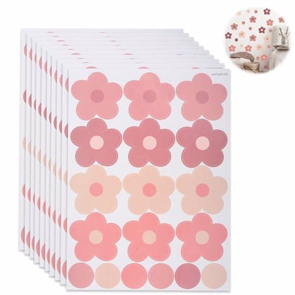 Pegatinas de pared de flores Toystoory 10 piezas Decoración del hogar impermeable no tóxicas