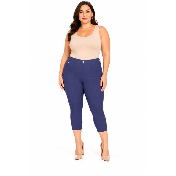 Women's Plus Size Casual Jean Jegging Pants Stretchy Comfort Pocket XL 2XL 3XL