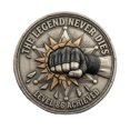 thumbnail image 2 of shyuyusa Vintage Style Commemorative Metal Coin, Embossed Pattern Collectible Medal, Retro Craft Keepsake for Desktop Display, Personal Collection, 2 of 5