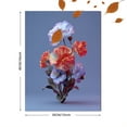 thumbnail image 3 of Embroidered Floral Canvas Wall Art for Living Room Bedroom Dining Room Entryway Office Hotel Lobby Boutique Gallery, 3 of 8