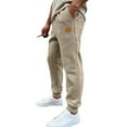 thumbnail image 3 of cfhntfmh Pantalons de Survêtement pour Hommes Taille Élastique avec Cordon de Serrage et Poches Automne Hiver Ample Bas Resserré, 3 of 6