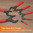 thumbnail image 5 of Uxcell Single Open End Wrench 14mm Metric U-Shaped Spanner with Red Shank, 5 of 7