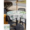 thumbnail image 4 of Outdoor Tablecloth with Umbrella Hole and Zipper, Thanksgiving Fall Square Table Cloth 60x60 Inch Waterproof Tablecloth, Blue Green White Pumpkin Eucalyptus Picnic Table Cover for Patio Camping, 4 of 7