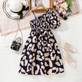 thumbnail image 6 of Gubotare Kid Dresses Spring Skater Dress Casual Summer Short Sleeve Dress to Little Kid Size 7-8T (Navy,7-8 Years), 6 of 7