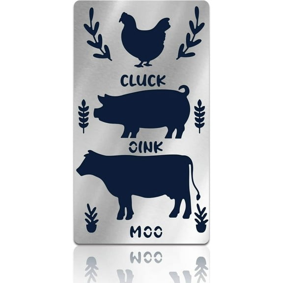 Farm Metal Cutting Die Custom Cattle Pig Hen Cut Stencil Stainless Steel Rectangle Dies Paper Craft Metal Die-Cuts