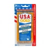 #2 USA Gold Yellow Pencil, Wood Cased Pencils, Sharpened, 24 Count