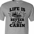 thumbnail image 4 of Inktastic Life is Better at the Cabin with Trees and Moon T-Shirt, 4 of 5