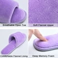 thumbnail image 3 of DL Open Toe House Slippers For Women Indoor Memory Foam Ladies Bedroom Slipper, 3 of 7
