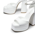 thumbnail image 4 of Sandalias DREAM PAIRS de Tacón Alto con Plataforma y Tacón Cuadrado para Mujer, 4 of 6