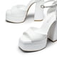 thumbnail image 4 of Sandalia DREAM PAIRS SDHS2324W Blanca Tacón Cuadrado 14 cm, 4 of 6