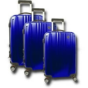Travel Concepts Shield Collection 3-Piece Hard-Side Luggage Set, Cobalt Blue