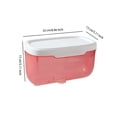 thumbnail image 3 of Inteprter Caja de pañuelos universal para baño, resistente al agua, sin perforaciones, caja de almacenamiento, soporte de papel higiénico, lavabo para Juegos de accesorios de baño Gris Inteprter HA067212-02, 3 of 6