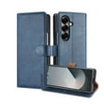 thumbnail image 4 of For Samsung Galaxy Z Fold 7 Phone Case Wallet,[RFID-Blocking] [Card Holder/Cash Slots] [Kickstand] Magnetic Clasp Leather Protective Flip Cover Men Women for Samsung Galaxy Z Fold 7,Blue, 4 of 9