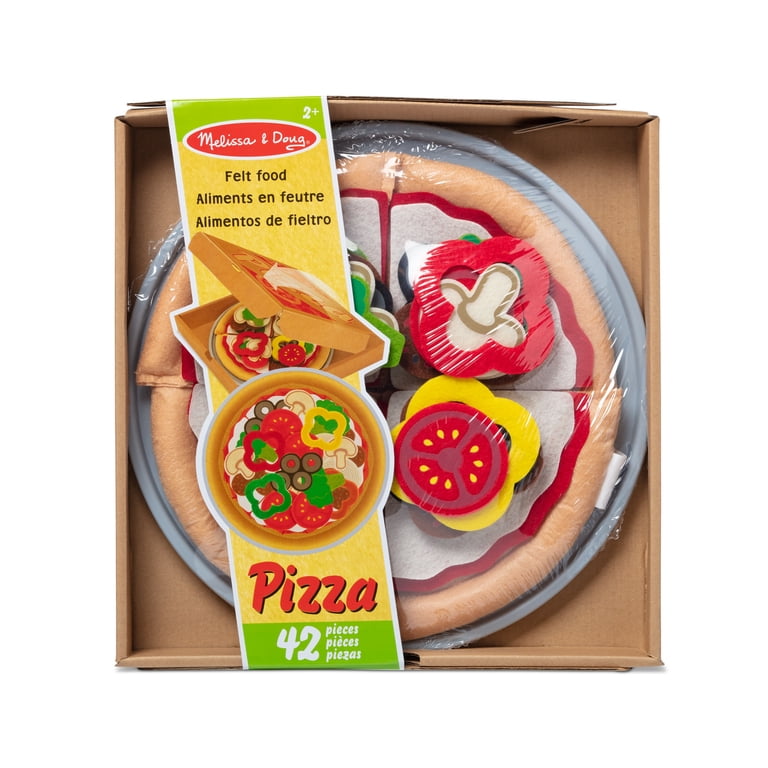 Melissa & Doug Felt Pizza Play Set - 42 Pieces, Pretend Pizzeria