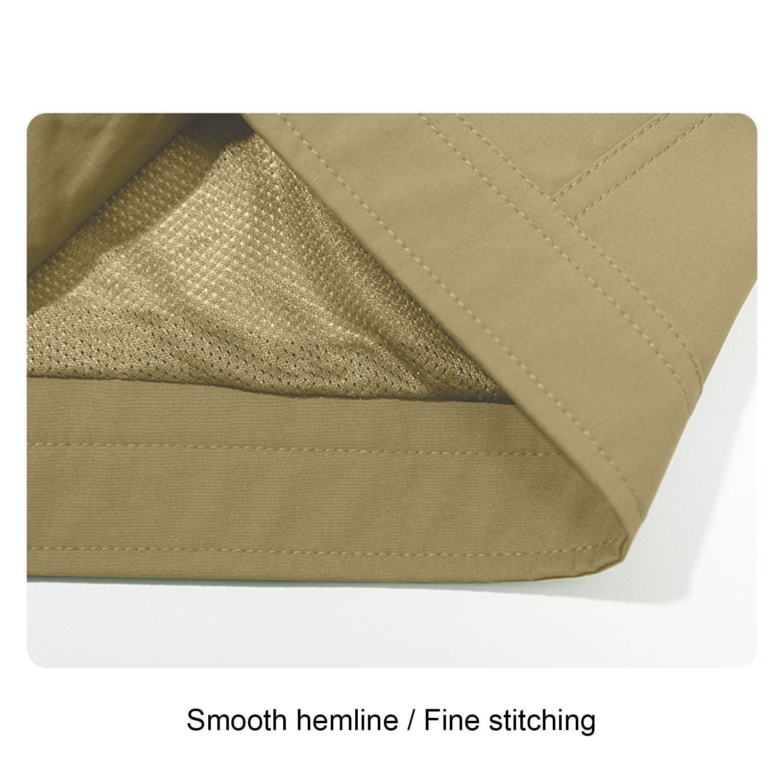 uublik Men's Lightweight Vest Sleeveless Outdoor Work Jacket for Travel Hiking Running Khaki