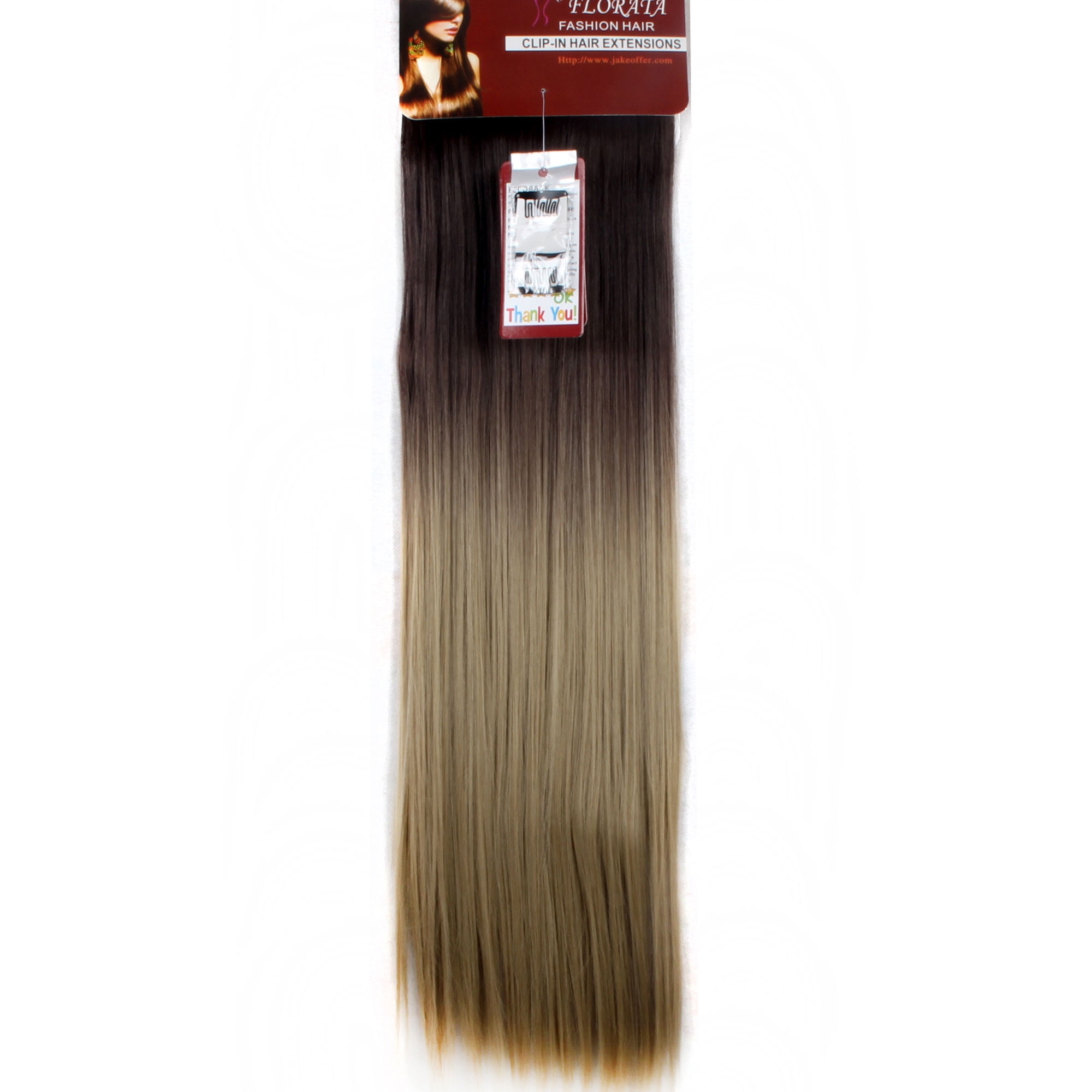 LELINTA 26" Women Long Straight 18 Clips 8 Piece Full Head Clip in Hair