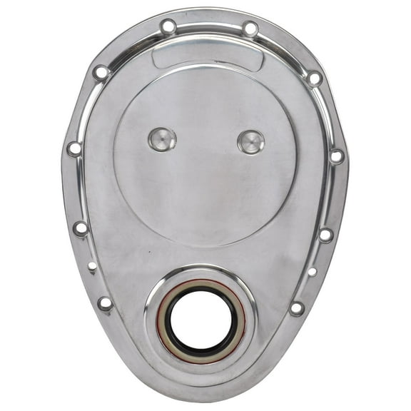 JEGS 50305 Timing Cover 1956-1986 Small Block Chevy & 90-degree V6 Cast Aluminum