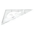 thumbnail image 2 of HUGFEGWE 40CM Large Triangle Ruler Square Set Plastic Triangular Scale Architectural Ruler for Students Homeschoolers Architects Engineers 1pcs CJB91-23300, 2 of 6