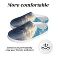 thumbnail image 6 of Lsque Clear Sky Blue Cat Pattern Womens Comfort Cotton on Scuff With Memory Foam and Anti-skid Sole Slipper-35/36, 6 of 7