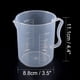 thumbnail image 3 of 3Pcs vaso medidor claro blanco PP de 500ml con asa, 3 of 5
