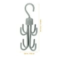 thumbnail image 2 of 2 perchas para cinturón, organizadores de perchas de plástico para colgar cinturones, accesorio para armario, 2 of 6