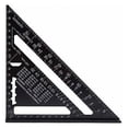 thumbnail image 1 of Regla triangular métrica cuadrada de velocidad: regla del sistema métrico de aleación de aluminio, pestaña de transportador cuadrado, herramienta de medición de carpintero de ingeniero de alta, 1 of 5