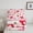Pink Red, variant on Feelyou Cartoon Ribbon Bow Bedding Comforter Set for Kids, Black Pink Bowknot Twin Comforter Sets, Kawaii Strawberry Reversible Bedding Set, Breathable Home Decor, 2 Pieces