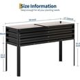 thumbnail image 2 of Bingirl Black Tall Elevated Square Planter Box for Vegetables or Herbs, 2 of 6