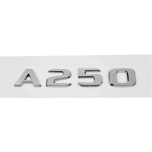 ZWP Car Rear Trunk Sticker Emblem ABS Tail Number Badge Decal Compatible With Mercedes Benz A63 A200 A220 A250 A260