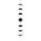 thumbnail image 1 of Adorno colgante de cambio periódico de luna bohemia, colgante de arcoíris Negro, 1 of 6