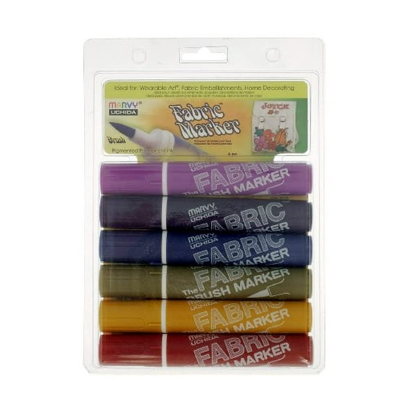 Uchida Of America Brush Fabric Marker Art Supplies, Assorted