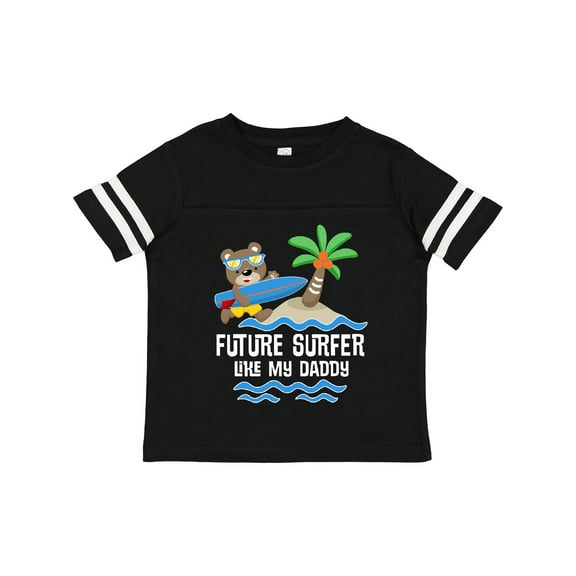 Inktastic Surfing Future Surfer Like Daddy Boys or Girls Toddler T-Shirt