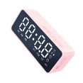 thumbnail image 2 of Mini altavoz Reloj despertador ajustable LED Sonido envolvente Audio Altavoz V5.0 compatible con Bluetooth, Rosa seitruly EL002902-03B, 2 of 2