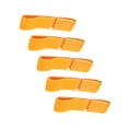 thumbnail image 4 of Juego de 5 bandas elásticas de color naranja brillante para niños y adultos, perfectas para cumpleaños, carnavales, días de campo y diversión al aire libre. Juego de bandas de carrera de 3, 4 of 8
