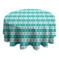 thumbnail image 4 of Christmas Round Tablecloth 60x60in(153x153cm) – Waterproof Polyester Table Cover with Full Print Design, Wrinkle Resistant & Washable for Kitchen Dining Party Decor, 4 of 6