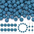 thumbnail image 1 of Craft Beads TINKRSTUFF, 105 unidades, 10 mm, circonitas azules, 1 of 6