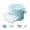 Blue, variant on Drawer Type Ice Cube Storage Bucket Easy Release Ice Tray Container With Handle Leakproof Ice Storage Bin For Fridge Cocktail Drinks Party(White-17.5X14X17.5Cm)