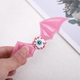 thumbnail image 4 of Unique Bargains 1 Pc Hair Clip Halloween Bat Wing Eyeball Hair Clips for Women Pink, 4 of 5