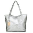 thumbnail image 2 of YFMHA Retro Women Alligator Pattern Leather Shoulder Bag Large Handbags (Silver), 2 of 7