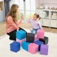 thumbnail image 2 of Gymax 12 PCS Foam Building Blocks 5.5'' x 5.5'' Colorful Climbing Foam Soft Cubes, 2 of 9