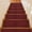 Red, variant on Wine Red Linen Stair Treads Non Slip for Steps Farmhouse Pure Color Country Farm 4 Pcs Reusable Adhesive Stair Runner Mats for Dogs Elders Carpet Treads Rugs for Staircase 8x30 In